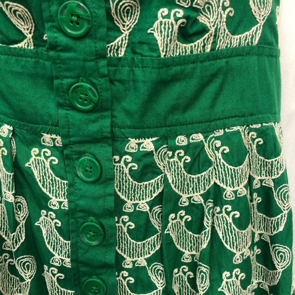 Anthropologie Floreat Cockadoodle Halter Tie Back Dress - Picture 3 of 8